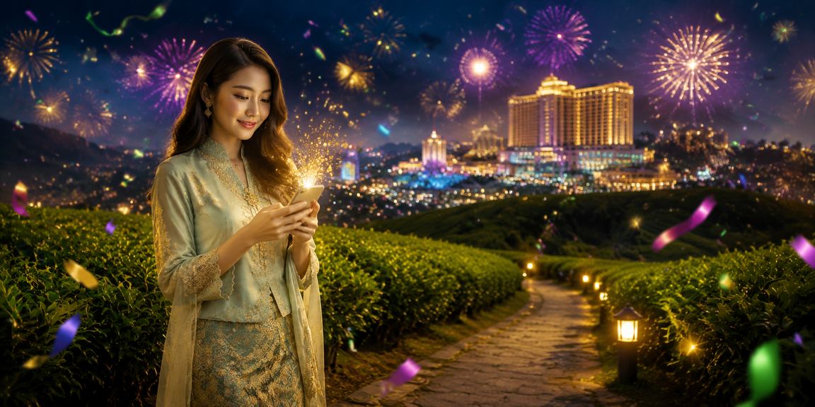 Pengguna Malaysia menikmati permainan kasino menang88 semasa perayaan Hari Raya di Genting Highlands