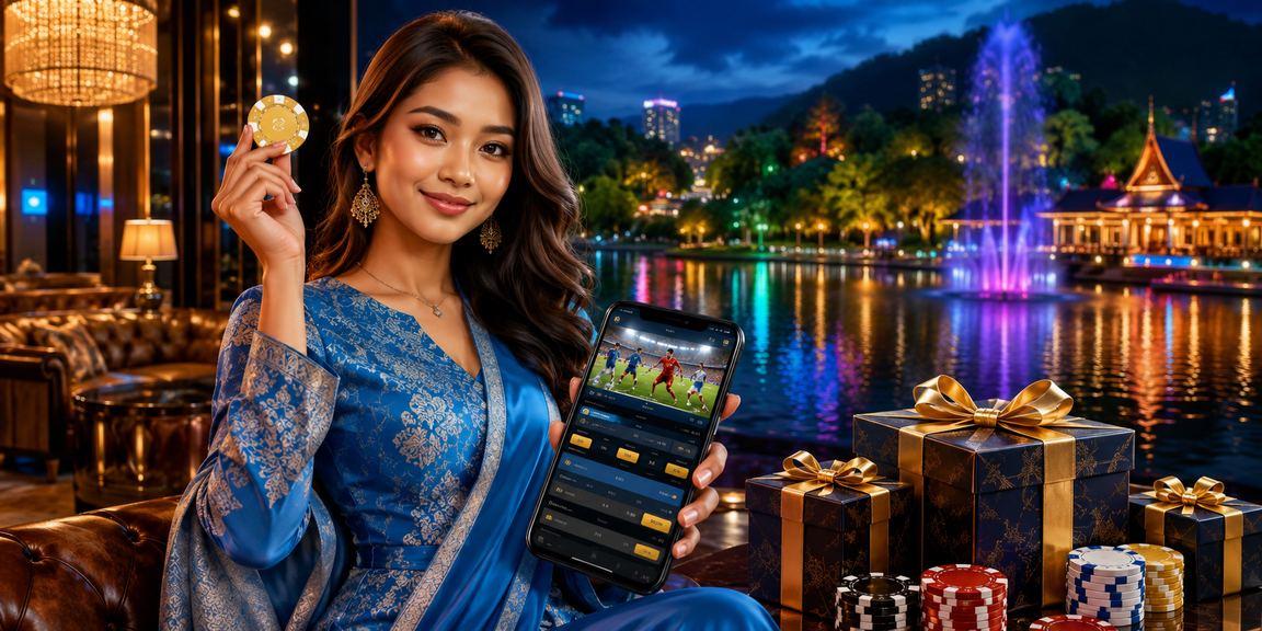 Pengguna Malaysia menyemak odds taruhan sukan menggunakan telefon pintar